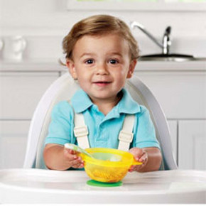 Munchkin 满趣健 婴儿吸盘碗3件套（带盖）69元包邮（109-40）