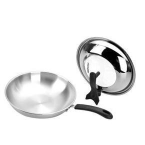 爱仕达 TV1332 三层不锈钢炒锅32CM +妙洁 钢丝球*2只 152.9元(202.9-50)