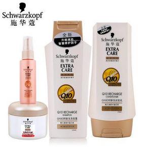 施华蔻 Q10洗护套装(洗发露+润发乳+营养水+发膜) 折50元(100,200-100)