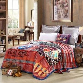 LOVO 罗莱 骑士徽章 双层拉舍尔毯 200*230cm 209元包邮(309-100)