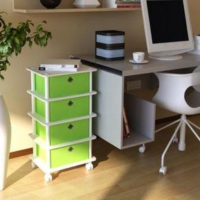 慧乐家 FNDJ-112121 乐其四层带抽收纳架  99元包邮