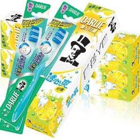 双重优惠：黑人 透心爽牙膏(柠檬)120g*3支+牙刷*2支  36元包邮(65.5-29.5)