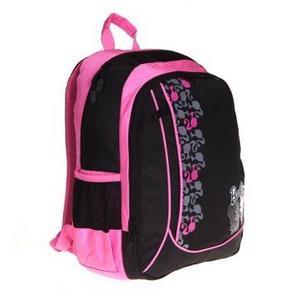 限华南等: 芭比(Barbie) BL8001B 红黑色 休闲学生书包 49元