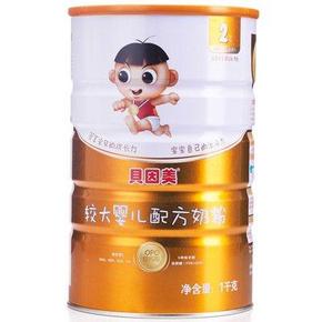 贝因美(Beingmate) 冠宝特选 婴儿配方奶粉1000g 2段 138元(185，8折+用券)