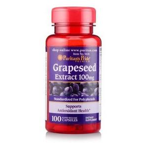 部分地区：Puritan's Pride普丽普莱 葡萄籽提取物胶囊 100粒(进) 折53元