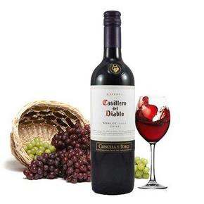 部分地区：智利干露酒厂  红魔鬼 梅洛红葡萄酒750ml 49元包邮