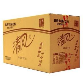 清风 原木纯品抽取式面纸 200抽24包/箱 折50元(100,200-100，看正文)