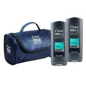 多芬(DOVE) 男士保湿水动沐浴露400ml x 2瓶+赠洗漱包 37.7元