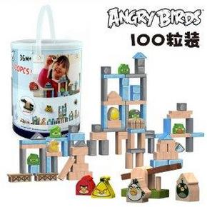 Games 愤怒的小鸟 35075 积木玩具 (100粒) 80.2元包邮(120.2-40)