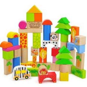 智立方 特宝儿 7123 森林动物乐园积木 益智玩具50粒+小熊拼图玩具 61元包邮