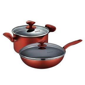 华南：SUPOR 苏泊尔 T1401E 溢彩不粘炒锅+汤锅二件套 129.5元(259，2件5折)