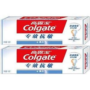 高露洁 牙膏 专效抗敏美白110g*2支+佳洁士 牙刷2支 22.2元包邮(秒杀再7折)