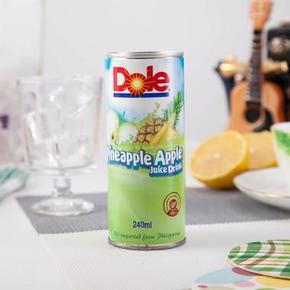 Dole都乐 复合菠萝苹果汁饮料240ml 折1.9元(3.9，买1送1)