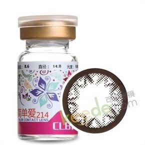CLB科莱博 简单爱幸运星彩色隐形眼镜半年抛 两片 29元包邮(118-89)