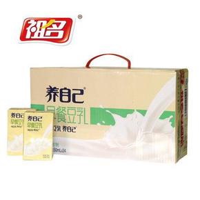 华东地区：祖名 养自己早餐豆乳豆奶 250ml*24盒 折19.5元(39，每买1送1)