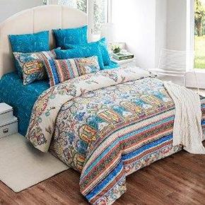 蔻姿家纺 全棉斜纹四件套 卡塔莎1.5米床 169元包邮