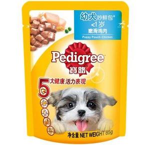 华北：宝路(Pedigree) 鸡肉幼犬妙鲜包 85g x 12袋 19.5元