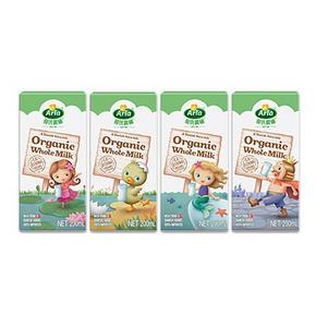 Arla爱氏晨曦 有机全脂牛奶200mlx4盒 1元包邮(800份)