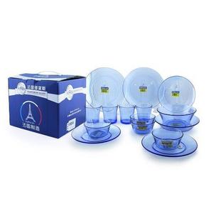 DURALEX 多莱斯 DLX-15C 家庭餐具蓝色清光15件套 92.5元(185，用码5折)