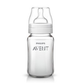 AVENT 新安怡 宽口径经典玻璃奶瓶8oz/240毫升 39元