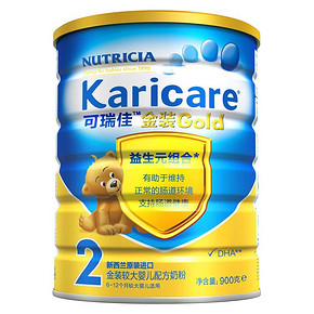 karicare 可瑞佳 金装较大婴儿配方奶粉 2段 900G 81.8元包邮