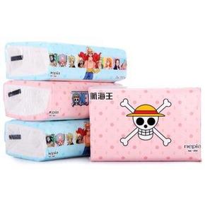 妮飘(Nepia) 抽取式面纸 航海王150抽*4包  折5.5元（10，89-40）