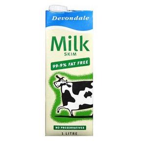 德运 脱脂牛奶 1L 澳大利亚进口 7.9元