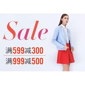 促销活动：亚马逊 女装春夏精品 满599-300，满999-500
