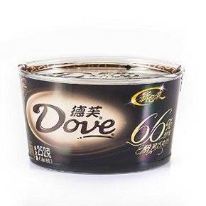 德芙 浓醇黑巧克力 66%可可 252g +心语巧克力150g 49.8元包邮(106-56.2)