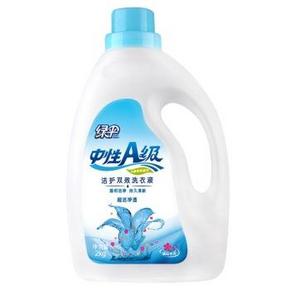 绿伞 中性A级 洁护双效洗衣液  2kg  折11.5元（204-100）