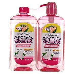 妙管家 高级洗洁精(茉莉花香)1kg+1kg 19.9元(平时36元)