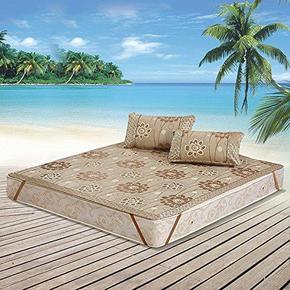 富安娜 凉席三件套\芭蕾之夜 冰丝席1.5米床 149元(249-100)