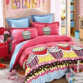 LOVO 罗莱家纺 全棉斜纹儿童四件套-蛋糕奇遇记 1.5米床 259元(459-200)