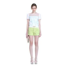 Five Plus 女式 拼接刺绣镂空波点休闲短裤 99元包邮