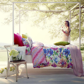 宝缦Bermo  全棉斜纹印花四件套   159元（199-40）