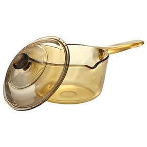 16点抢购：VISIONS 康宁 VSP-1CN 晶彩透明玻璃单柄锅 1L 99元包邮