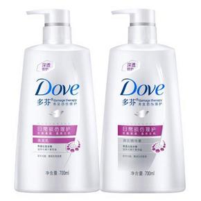 多芬(DOVE) 日常损伤理护洗发乳700ml+精华素700ml 60元(119，199-100)
