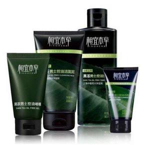 相宜本草 黑茶控油 洁面泥+爽肤水+啫喱+送洁面泥50g 89元包邮