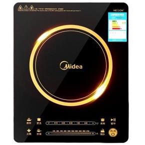 美的 RH2114 超薄双滑控触屏电磁炉 299元(送炒锅+汤锅）