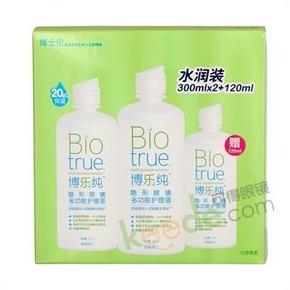 博士伦 博乐纯多功能隐形眼镜护理液820ml 79元(142-53-10券)