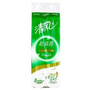 清风 超质感 3层282段 卷筒卫生纸 10卷装*7提 83.5元包邮(微信)