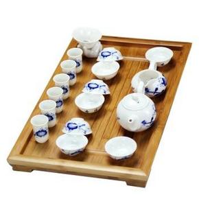 金镶玉 功夫茶具套装 青花瓷竹韵 119元包邮（219-100）