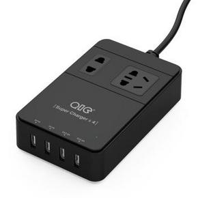 低于5折抢购！QIC TP2A4U-BK 多功能2位排插座 4口智能USB  29元