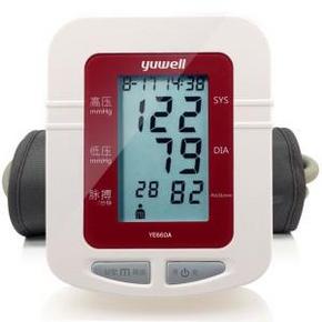 新低价：yuwell 鱼跃 YE660A 电子血压计+配电源  79元(109-30)
