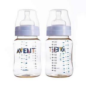 飞利浦 新安怡宽口径PES奶瓶 260ml 1对装 99元(139-40)