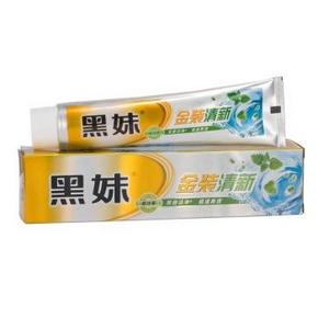 部分地区福利：黑妹 金装清新 牙膏 200g（极爽薄荷） 6元(还可199-100)