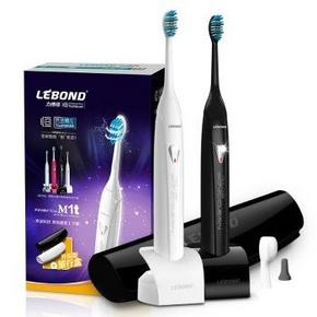 力博得（Lebond）M1声波电动牙刷*2支装（黑白配）升级版 199元包邮