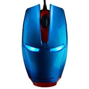 好价格再来！新贵(Newmen) 钢铁侠有线游戏发光鼠标 19.9元