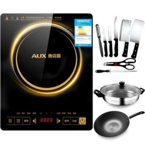微信新低价： 奥克斯 C2004LD 触控超薄电磁炉 99元(送炒锅，汤锅，刀具)