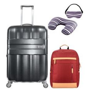 神价格：新秀丽  20寸拉杆箱 +红色背包+旅行枕+再20寸拉杆箱 约400元(神价，再800-400券)